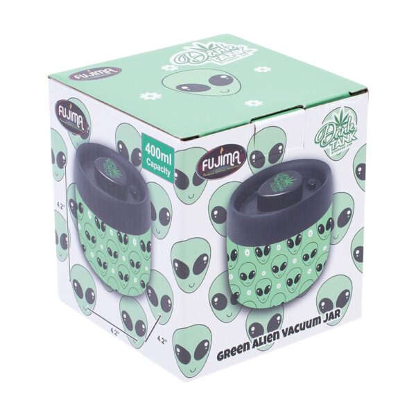 Fujima Dank Tank Vacuum Glass Jar - 4.2" / Green Alien - Image 3