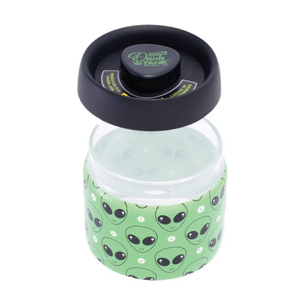 Fujima Dank Tank Vacuum Glass Jar - 4.2" / Green Alien - Image 2
