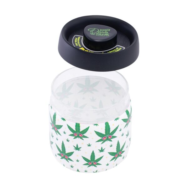 Fujima Dank Tank Vacuum Glass Jar - 4.2" / Hemp Leaf - Image 2