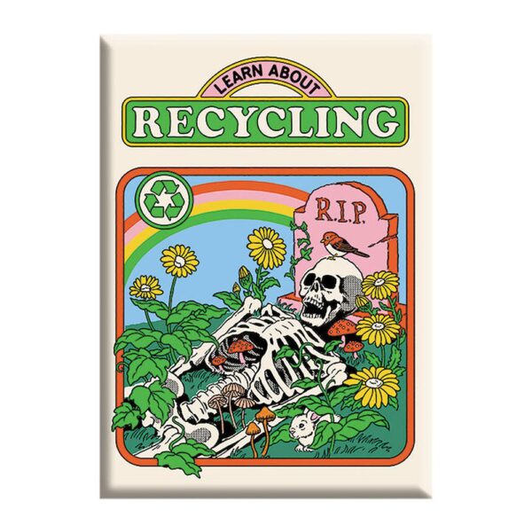 Steven Rhodes Magnet - Learn About Recycling / 2.5" x 3.5"