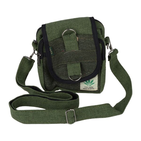 Himalayan Hemp Passport Bag - 8" x 6" / Colors Vary - Image 2