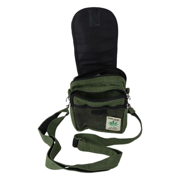 Himalayan Hemp Passport Bag - 8" x 6" / Colors Vary - Image 3