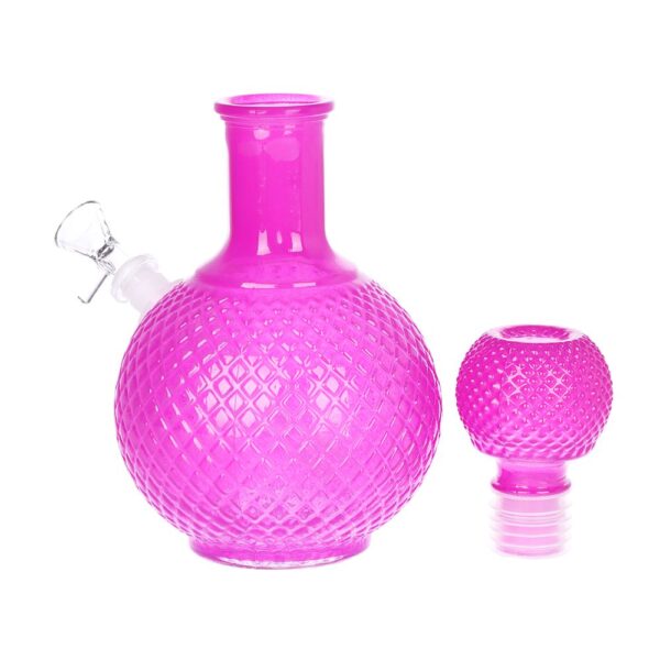 Vintage Decanter Solid Color Glass Water Pipe - Cruet / 9.75" / 14mm F / Colors Vary - Image 2