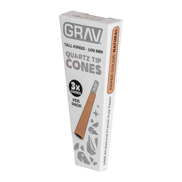 GRAV Quartz Tip Pre-Rolled Cones | Natural | 16pk Display - Image 7