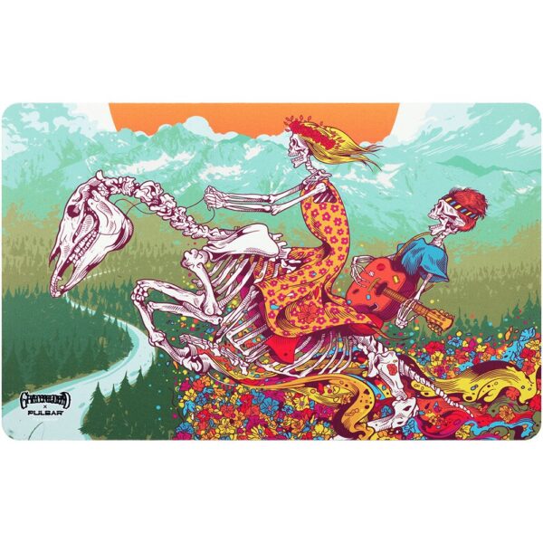 Grateful Dead x Pulsar DabPadz Fabric Top Dab Mat - Dead Horse / 16"x10"