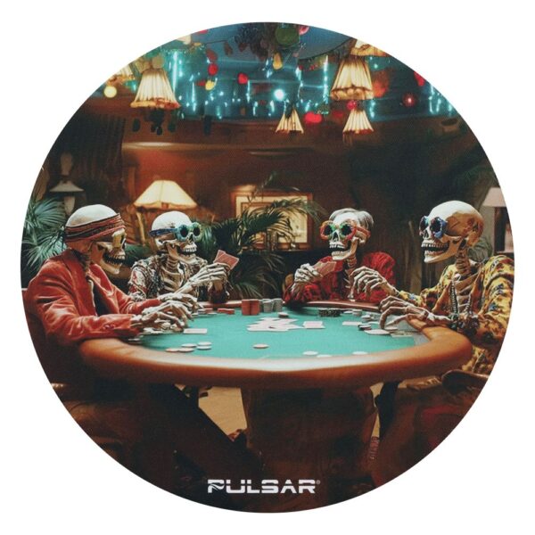 Pulsar DabPadz Fabric Top Dab Mat - Poker Night / 8"