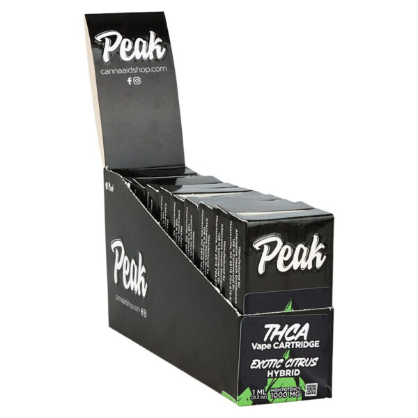 Peak THCA Vape Cartridge | 1mL | 10ct Display - Image 2