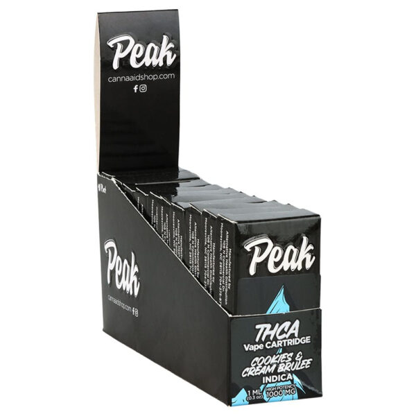 Peak THCA Vape Cartridge | 1mL | 10ct Display - Image 4