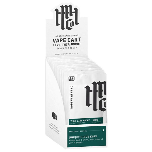 Modern Herb Co Live Resin Uncut THCA Cartridge - 1g | 12CT DISPLAY - Image 5