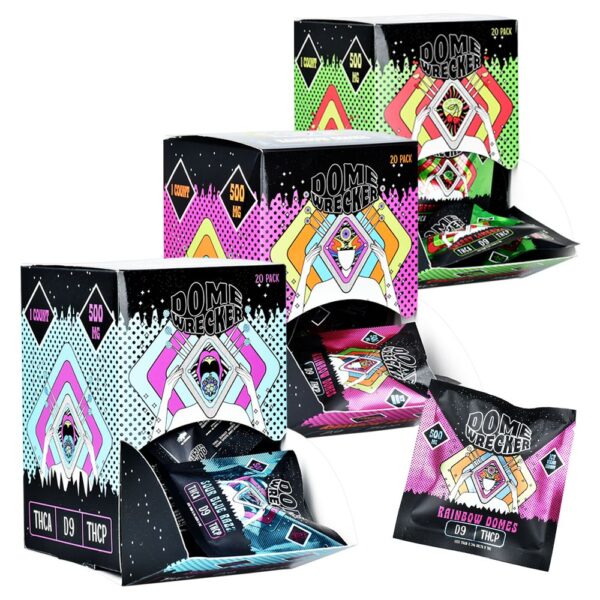 HiXotic Dome Wrecker D9+THCA+THCP Vegan Gummy | 500mg | 20pk Display