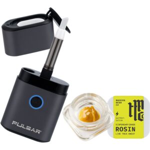 Pulsar Hot Knife Box w/ Modern Herb Co THCA Rosin Dabs Kit - 650mAh / 1g / Gun Metal / Tropicana Cherry