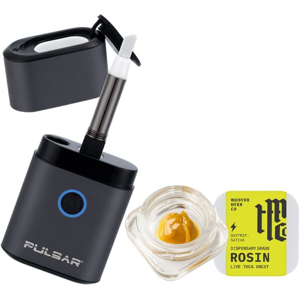 Pulsar Hot Knife Box w/ Modern Herb Co THCA Rosin Dabs Kit - 650mAh / 1g / Gun Metal / Tropicana Cherry