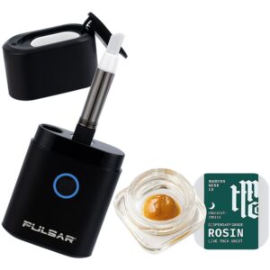 Pulsar Hot Knife Box w/ Modern Herb Co THCA Rosin Dabs Kit - 650mAh / 1g / Black / GMO Cake