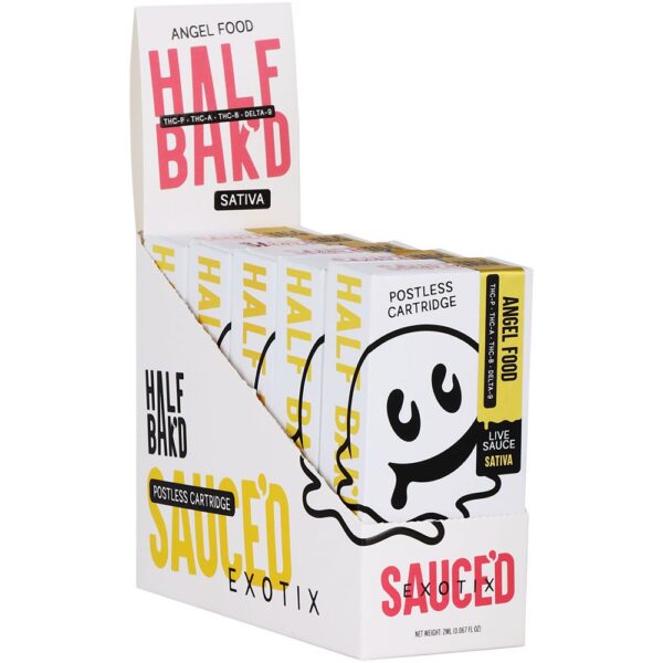 Half Bak'd x Sauce'd Exotix THCA Vape Cartridge | 2g - Image 2