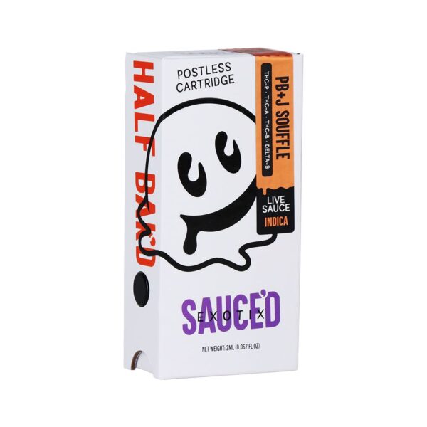 Half Bak'd x Sauce'd Exotix THCA Vape Cartridge | 2g - Image 6