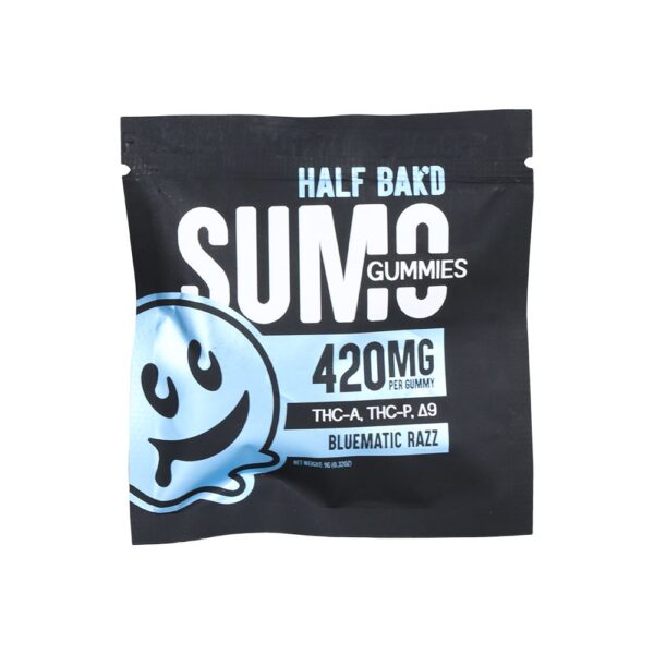 Half Bak'd Sumo THCA, THCP & D8 Gummies | 840mg | 2pc | 30pk Display - Image 4