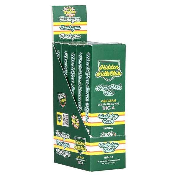 Hidden Hills THCA Mini Mart Disposable Vape | 1g | 5ct Display - Image 2