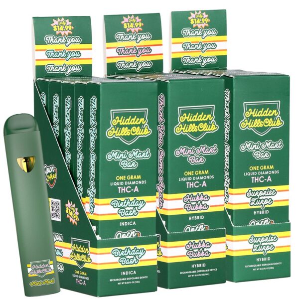Hidden Hills THCA Mini Mart Disposable Vape | 1g | 5ct Display