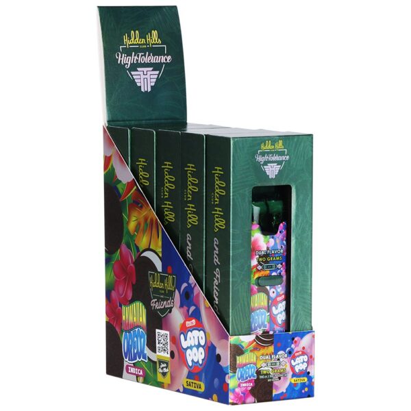 Hidden Hills Dual Device Disposable Vape | BFF Blend | 2g | 5ct Display - Image 2