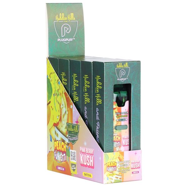 Hidden Hills Dual Device Disposable Vape | BFF Blend | 2g | 5ct Display - Image 3
