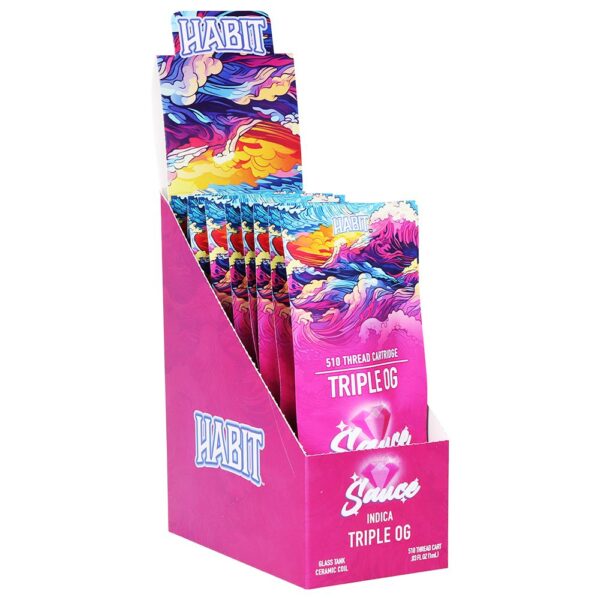 Habit THCA Sauce Ceramic Coil Cartridge | 1g | 10ct Display - Image 9