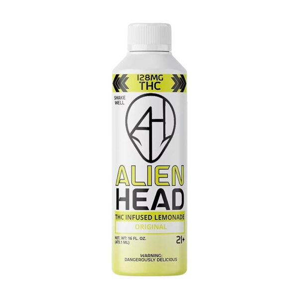 Alien Head D9 THC Lemonade | 16oz | 128mg | 4ct Display - Image 3