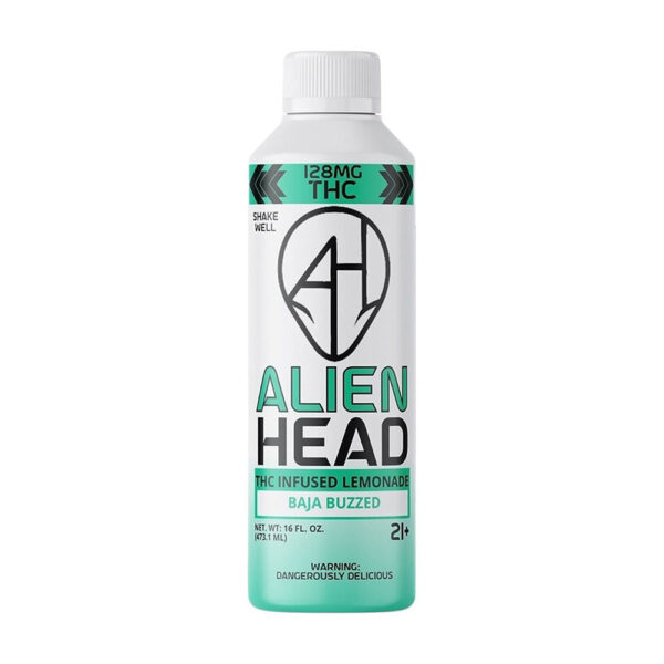 Alien Head D9 THC Lemonade | 16oz | 128mg | 4ct Display - Image 5