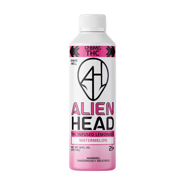 Alien Head D9 THC Lemonade | 16oz | 128mg | 4ct Display - Image 7