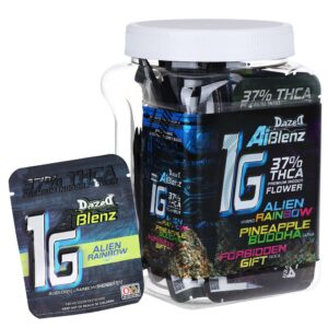 30CT JAR - Dazed Ai Blenz THCA Flower - 1g / Assorted Strains