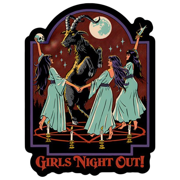Steven Rhodes Sticker - Girl's Night Out / 4.1" x 5.5"