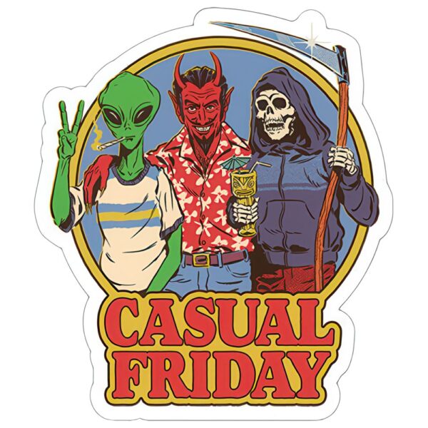 Steven Rhodes Sticker - Casual Friday / 4.8" x 5.5"