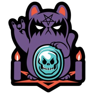 Tobe Fonseca Sticker - Satanic Cat / 4" x 5"