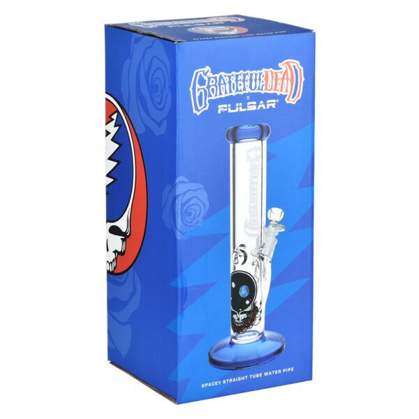 Grateful Dead x Pulsar Space Your Face Straight Tube Glass Water Pipe - 11.75" / 14mm F - Image 5