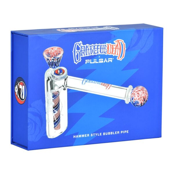 Grateful Dead x Pulsar Wig Wag Hammer Bubbler - 6.25" / 14mm F - Image 2