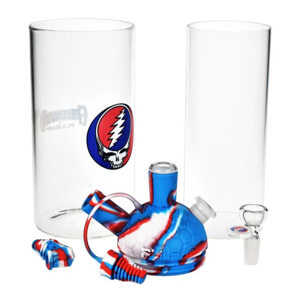 Grateful Dead x Pulsar Silicone & Glass Gravity Water Pipe - 11"/14mm F - Image 3