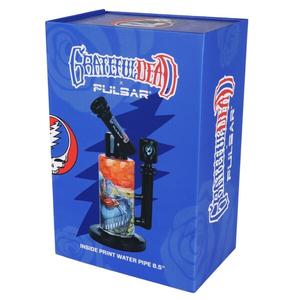 Grateful Dead x Pulsar Inside Print Water Pipe - 8.5" / 14mm F / Boxer - Image 6