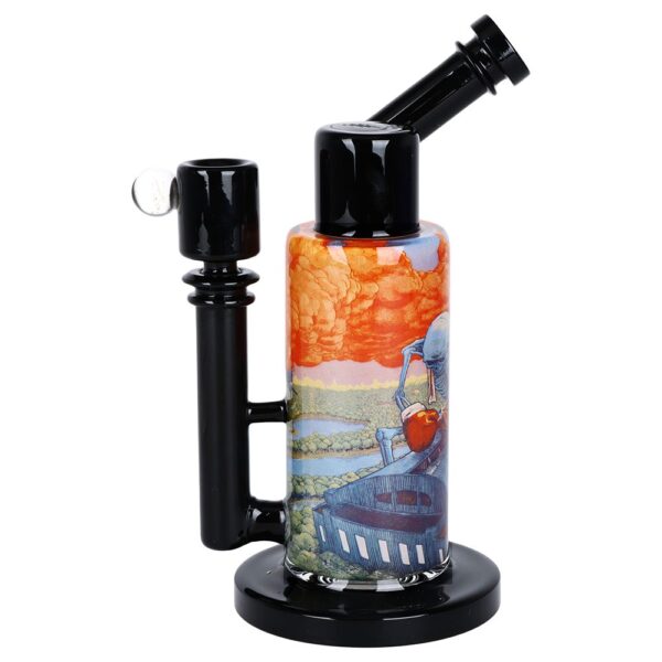Grateful Dead x Pulsar Inside Print Water Pipe - 8.5" / 14mm F / Boxer - Image 3