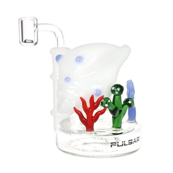 Pulsar Conch Reef Mini Glass Dab Rig - 4" / 14mm F / Colors Vary - Image 3