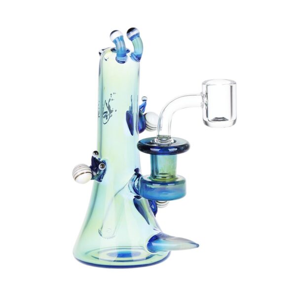 Pulsar Snail Smoochies Glass Dab Rig | 6" | 14mm F - Image 3
