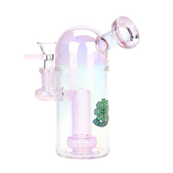 SeshGear Space Dome Showerhead Perc Electroplated Glass Water Pipe - 6.25" / 14mm F / Colors Vary - Image 3