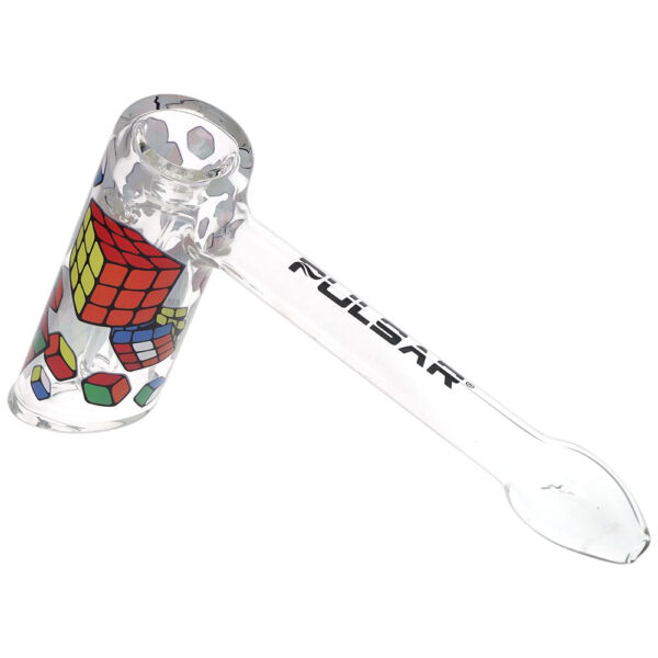 Pulsar Design Series Hammer Glass Bubbler | 8" - Image 8