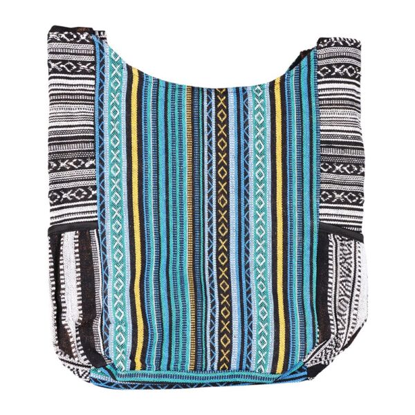 ThreadHeads Lotus Blooming Aztec Patchwork Shoulder Sling Bag - 16"x15" - Image 2