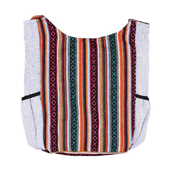 ThreadHeads Sugar Skull Aztec Patchwork Shoulder Sling Bag - 15"x14" - Image 2