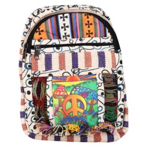 ThreadHeads Peaceful Shroom Patchwork Crossbody Bag - 10"x8"