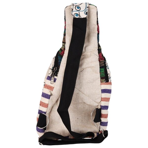 ThreadHeads Peaceful Shroom Patchwork Crossbody Bag - 10"x8" - Image 2
