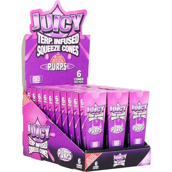 Juicy Terp Infused Squeeze Cones | Purps | 30pk Display - Image 2