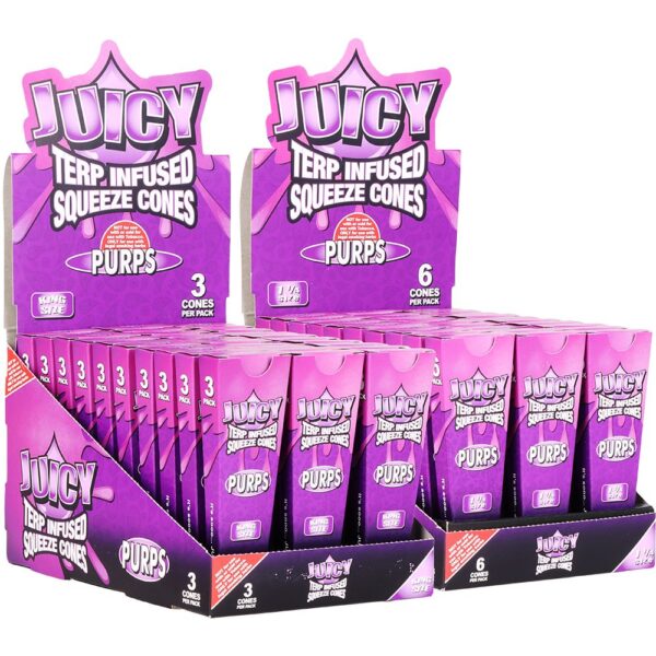 Juicy Terp Infused Squeeze Cones | Purps | 30pk Display - Image 9