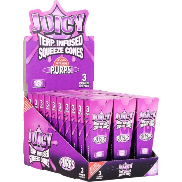 Juicy Terp Infused Squeeze Cones | Purps | 30pk Display - Image 6