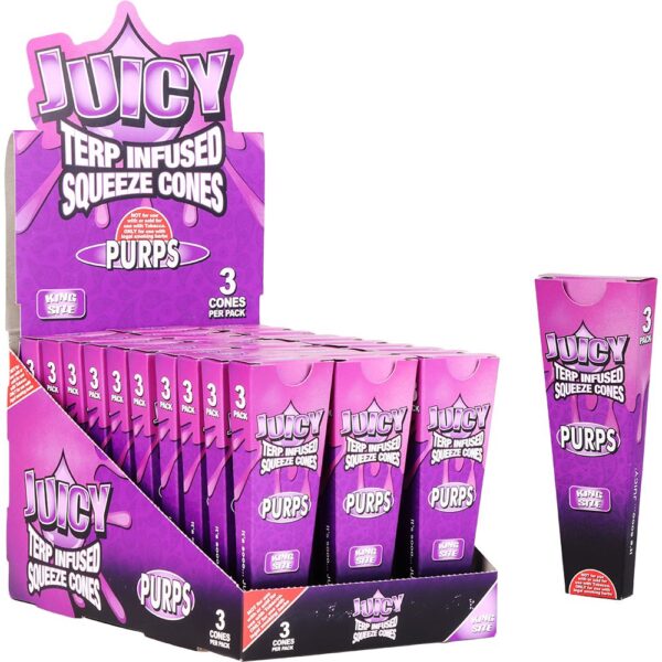 Juicy Terp Infused Squeeze Cones | Purps | 30pk Display - Image 8