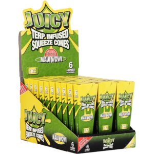 Juicy Terp Infused Squeeze Cones | Maui Wowi | 30pk Display